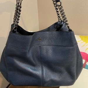 Coach blue shoulder bag, like new